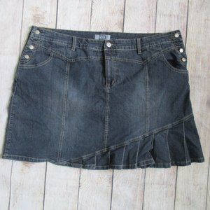MXM Dark Wash Denim Skirt